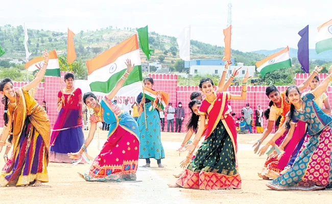 Sirasani Hills Parade With Vandemataram Slogans - Sakshi