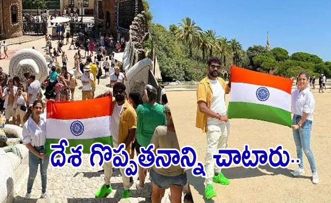 Nayanthara And Vignesh Shivan Celebrates Independence Day 2022 In Spain - Sakshi