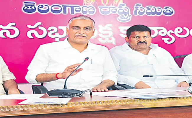 Telangana Minister Harish Rao Fires On BJP Party - Sakshi