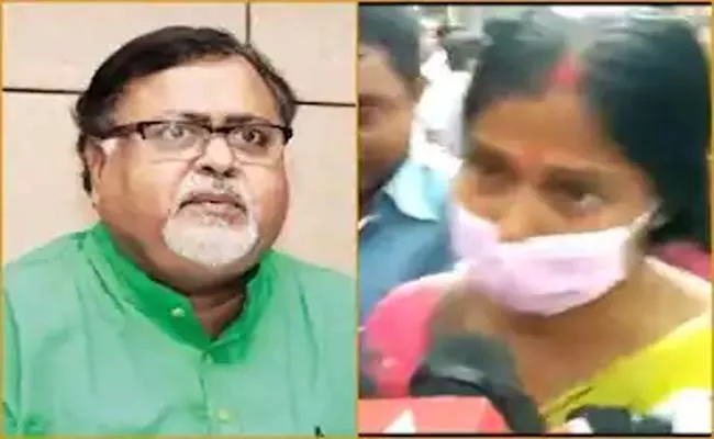 Woman Hurled Slippers At Partha Chatterjee Outside ESI Hospital - Sakshi