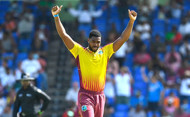 Obed Mccoy Made History Was 5th Bowler Taking Six Wickets T20 Cricket - Sakshi