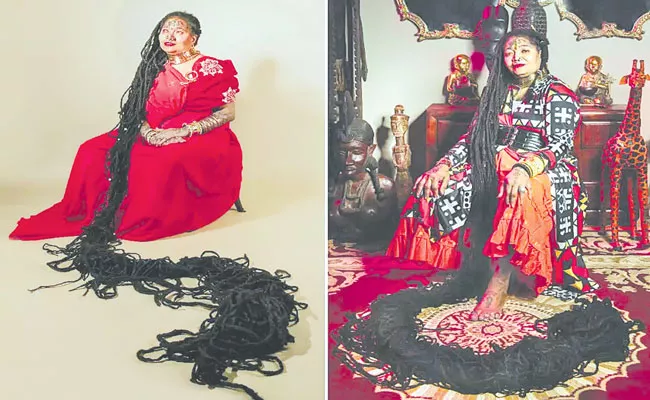 Florida Woman With Worlds Longest Locks Grows Hair To 110 Feet - Sakshi