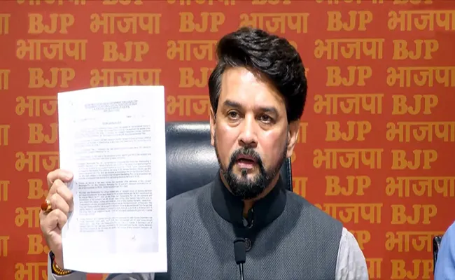 Arvind Kejriwal is Kingpin Liquor Scam: Anurag Thakur - Sakshi