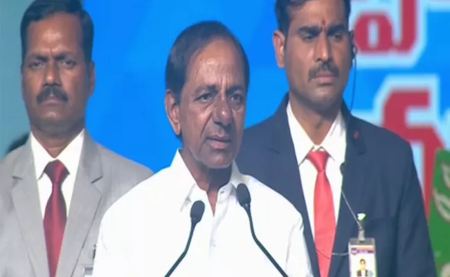 CM KCR Speech Closing Ceremony of Swathantra Bharata Vajrostavalu LB Stadium - Sakshi