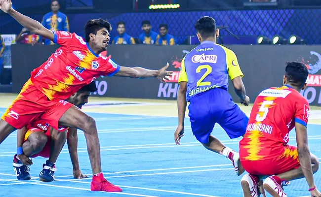 Ultimate Kho Kho 2022: Telugu Yoddhas Beat Rajasthan Warriors By 83 45 - Sakshi