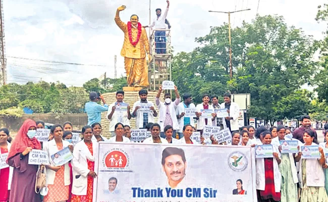 Community Health Officers Thanks To CM YS Jagan - Sakshi