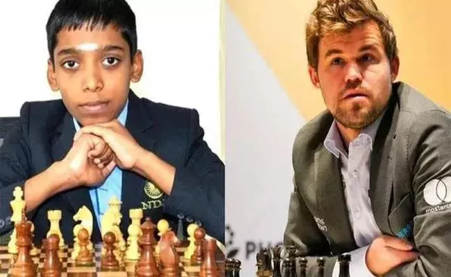 R Praggnanandhaa Comeback Chess Win On Magnus Carlsen - Sakshi