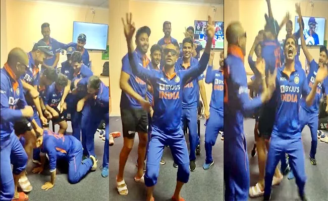 Dhawan-Gill-Other Cricketes Dance Kalachasma Trend After 3-0 Victory - Sakshi