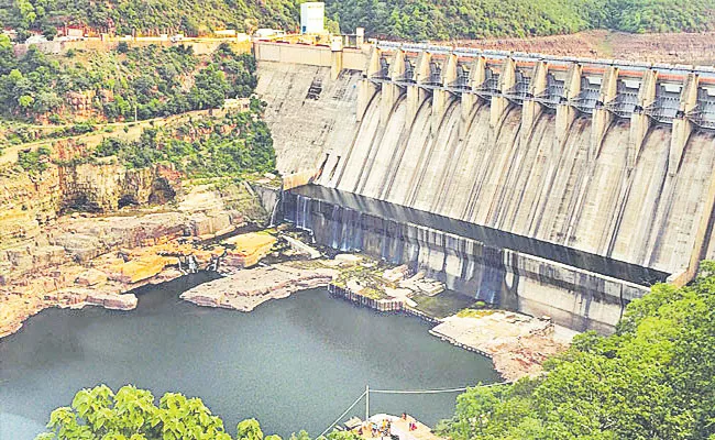 Srisailam Dam Gates Were Closed - Sakshi