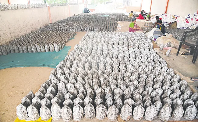 Chevireddy Bhaskar Reddy says Free distribution of clay Ganesha idols - Sakshi