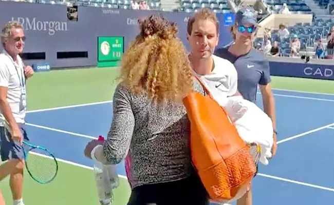 Rafael Nadal Meets Serena Williams US Open Arthur Ashe Stadium Turn-GOAT - Sakshi