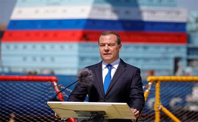 Dmitry Medvedev Said Russia Wont Stop War If Ukraine Drops NATO  - Sakshi