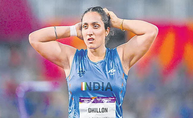 Discus Thrower Navjeet Kaur Dhillon Fails Dope Test - Sakshi