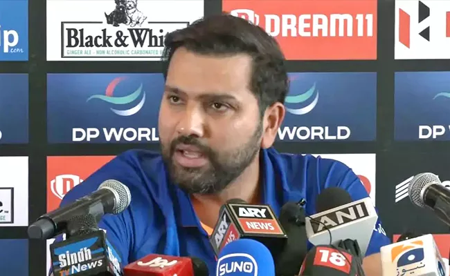 Rohit Sharma Cheeky Reply To Pakistani Journalists Who Will Open With You Question - Sakshi