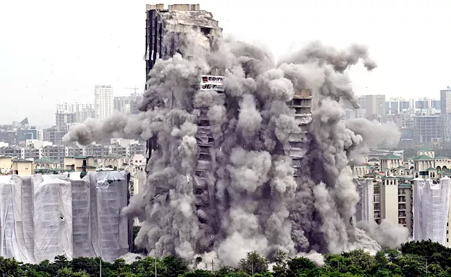 Noida Supertech Twin Towers Demolition: Debris would take 3 Months To Be Cleared  - Sakshi