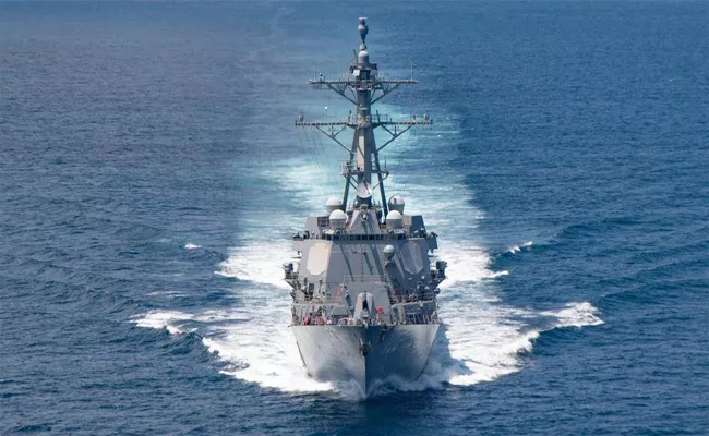 US Warships pass Through Taiwan Strait - Sakshi