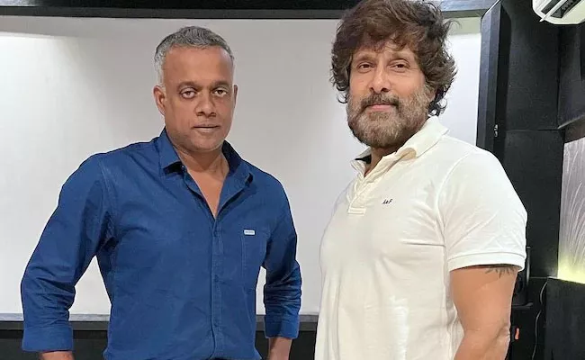 Gautham Vasudev Menon Shares Photo With Chiyaan Vikram - Sakshi