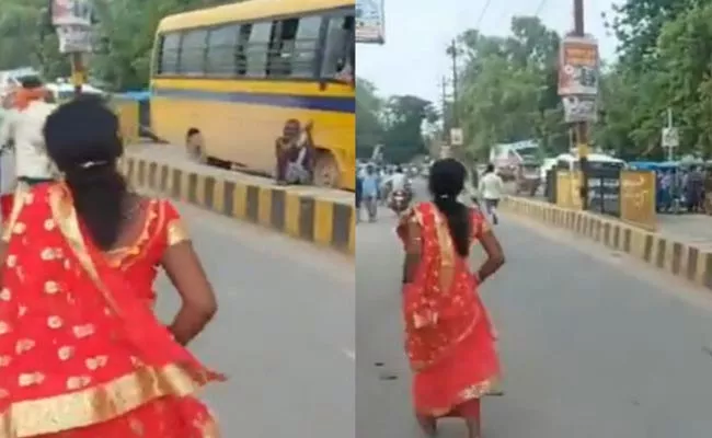 Bride Runs After Groom on The Road After He Refuses To Marriage - Sakshi