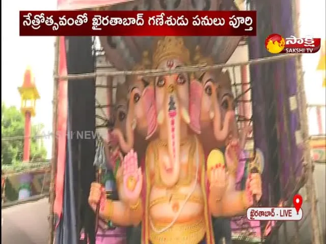 Khairatabad Ganesh Idol Making Process Completed