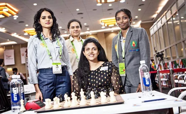 Chess Olympiad: R Vaishali-Koneru Humpy Help Indian Eves Crush Georgia - Sakshi