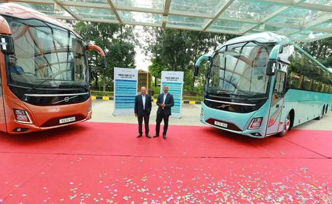 Volvo Eicher VECV unveils new inter city bus range - Sakshi