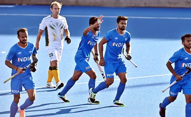 CWG 2022: India Beat South Africa 3-2 Thriller Reach Mens Hockey Final - Sakshi