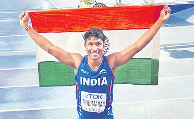 World U-20 Athletics Championships: Selva Thirumaran wins silver in triple jump - Sakshi