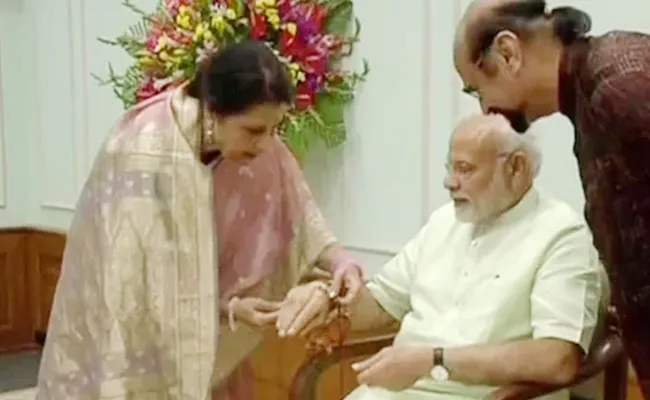 Prime Minister Narendra Modi Pakistani Sister Sends Him Rakhi - Sakshi