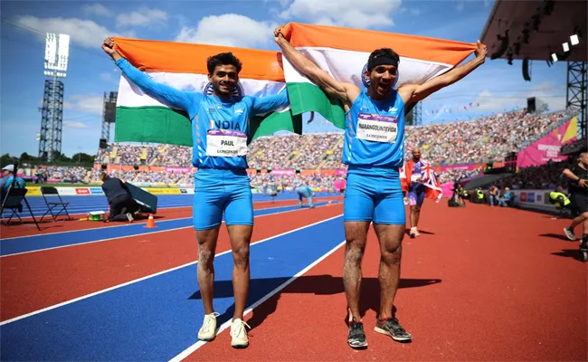 CWG 2022: India Wins Gold And Silver In Mens Triple Jump - Sakshi