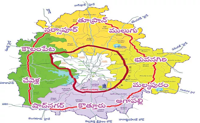 Regional Ring Road: Gazette Notification For 40 Acres Land Acquisition - Sakshi