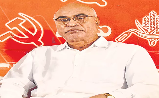 CPI Leader Chada Venkat Reddy Says VRAs To Pay Scale - Sakshi