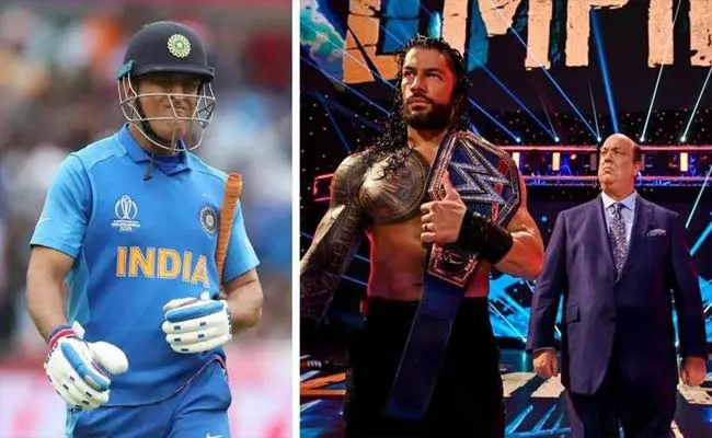 WWE Fame Paul Heyman Say-Roman Reigns Smash All MS-Dhoni Records Cricket - Sakshi