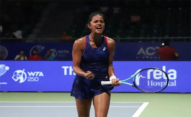 Chennai Open WTA 2022: Karman Kaur Thandi Stunned Chloe Paquet In First Round - Sakshi