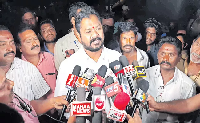 Dadisetti Raja on Chandrababu Amaravati Farmers Padayatra - Sakshi