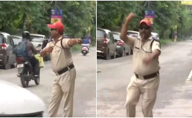 Dehradun Police Unique Way Of Controlling Traffic - Sakshi