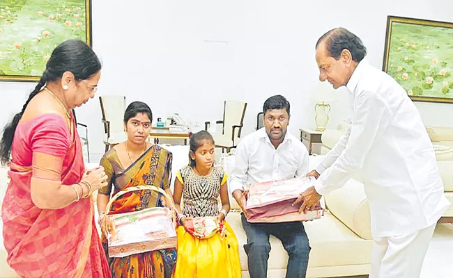 Telangana CM KCR Named Nine Years Child - Sakshi