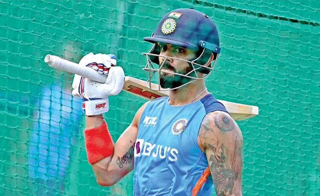 Ind Vs Aus T20 Series: Virat Kohli Trains Hard In Nets Ahead of 1st T20I - Sakshi