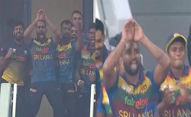 Chamika Karunaratnes Naagin Dance After Sri Lanka Knock Bangladesh Out Of Asia Cup - Sakshi