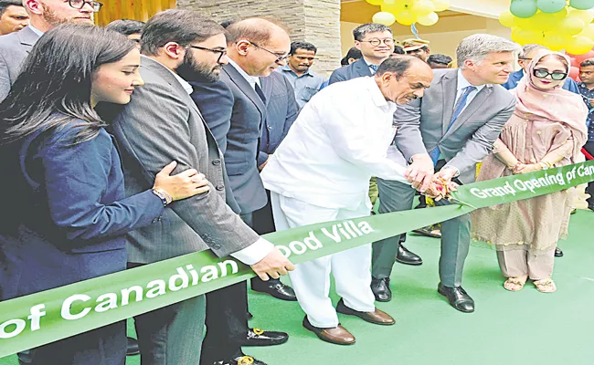 Home Minister Mahmood Ali launches Wood Villas In Hyderabad - Sakshi