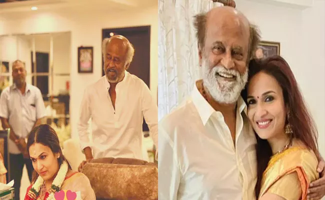 Rajinikanth Daughter Soundarya Shares Pic With Her Newborn Son Veer - Sakshi