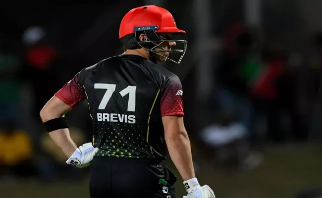 Young Dewald Brevis 30 Runs Shines Smash 5 Sixes-5 Balls CPL 2022 - Sakshi