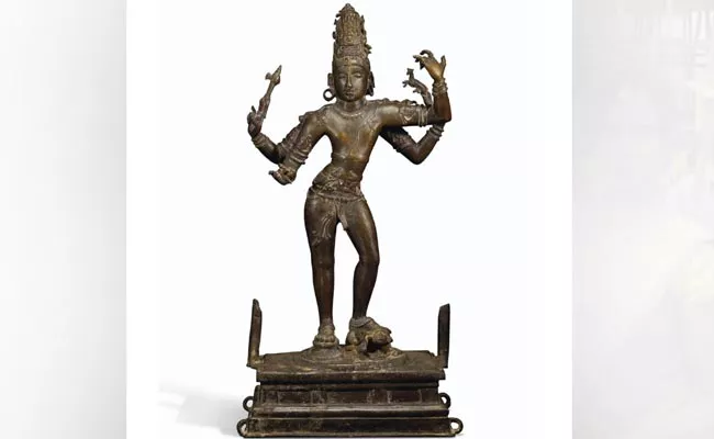 TN Stakes Claim Over Rare Idol From Chola Period In US - Sakshi