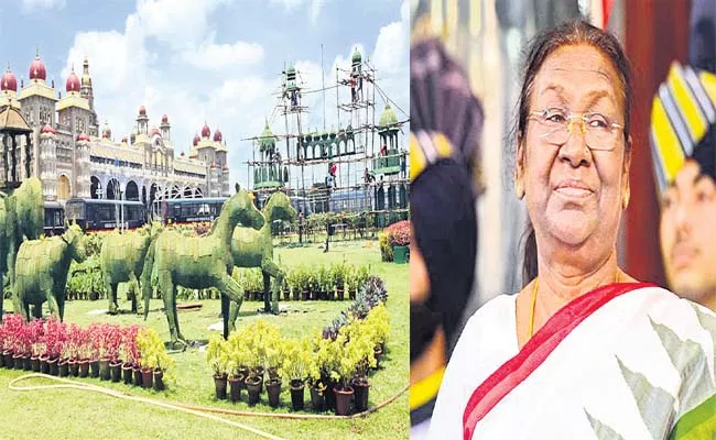 Draupadi Murmu Invited Inauguration Of Mysore Dussehra Celebrations - Sakshi