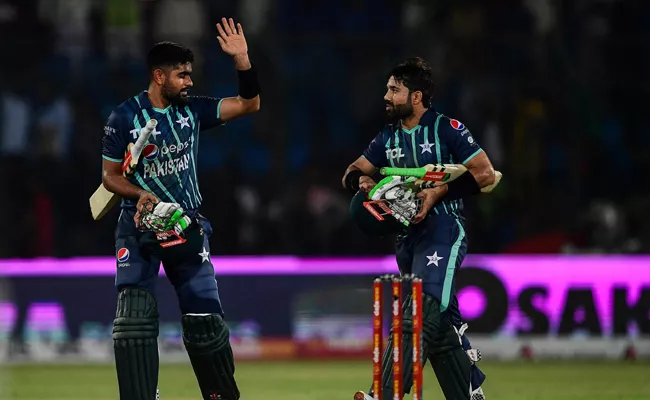 Babar Azam-Mohammad Rizwan New World Record Highest Partnership T20 Chase - Sakshi