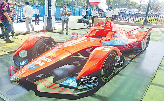 Formula E Car Unveiled In Hyderabad - Sakshi