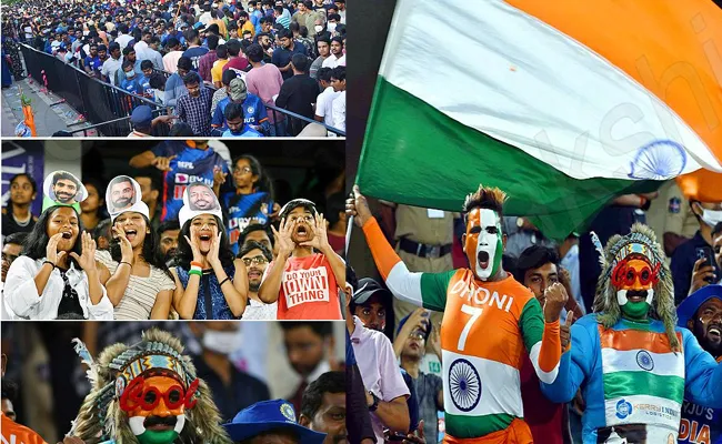 Ind Vs Aus 3rd T20: Hyderabad Uppal Crowd Enjoys Every Moment Special - Sakshi