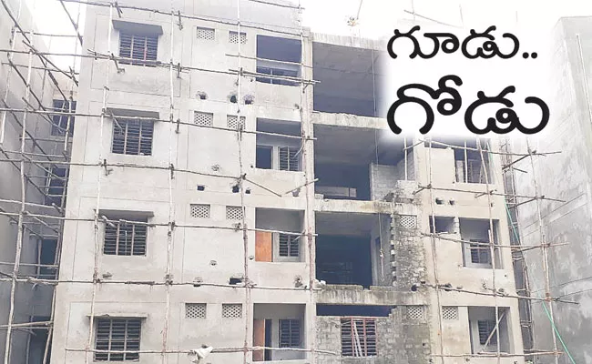 Hyderabad: Still Unfinished Double Bedroom Houses in Lalapet - Sakshi