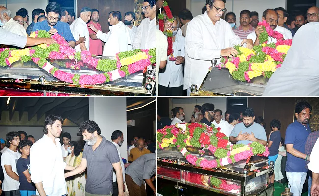 Tollywood Celebraties Visits Mahesh Babu Home To Tribute To Indira Devi Death - Sakshi