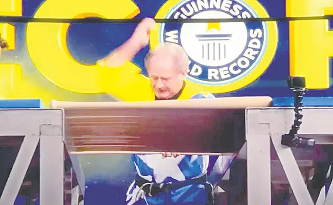 German Man Smashes 68 Baseball Bats in Minute Makes Guinness World Record - Sakshi