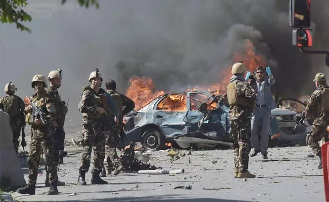 Suicide Bomb Blast Near Russian Embassy In Kabul - Sakshi